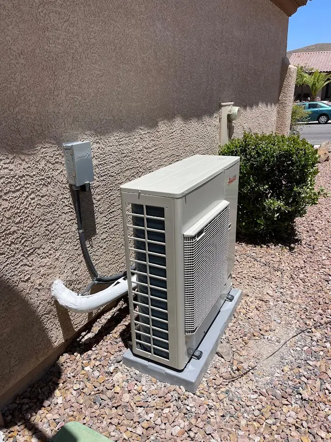 Residential air conditioning condenser unit in Peach Bottom